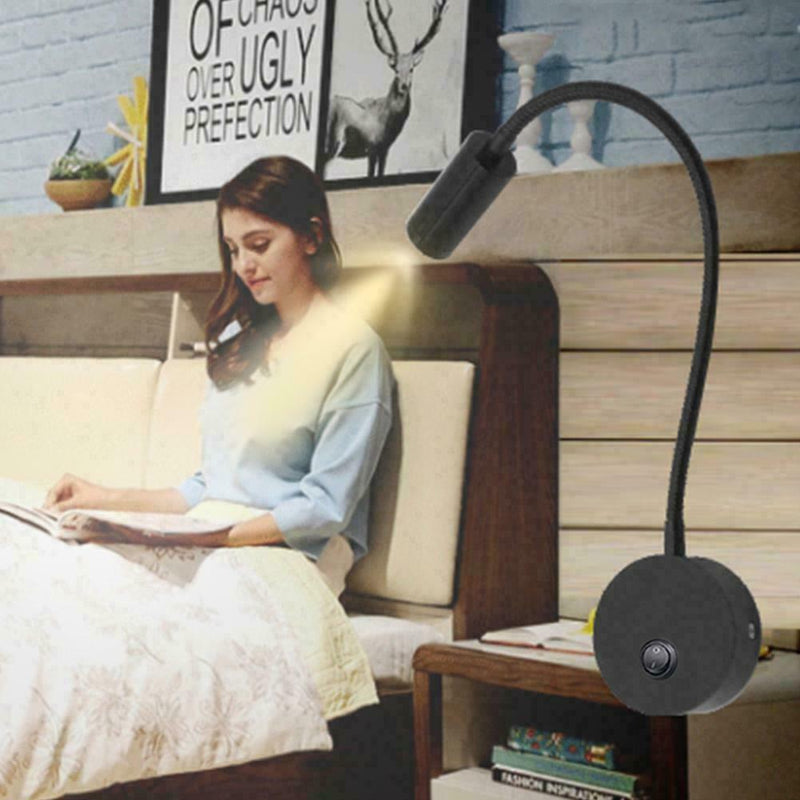 Modern LED Hose Wall lamp flexible 1/3W bedroom bedside fixture light readi R3U2