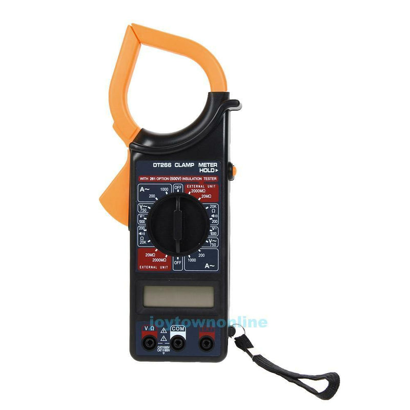 Digital Clamp Meter Multimeter Voltmeter Ammeter Ohmmeter Volt AC DC Tester Tool