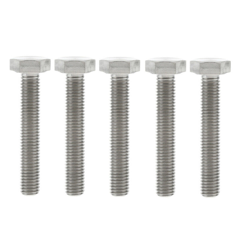 5 PCS / M10*60 Titanium Alloy Hex Head Cap Screw Bolt, Full Thread, Rustless
