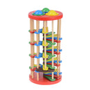 Pound And Roll Wooden Tower With Hammer Knock The Ball Roll Off Ladder KidsT Gw