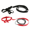 2 Pcs Parrot  Suit Leash Outdoor Adjustable Training Rope Black + Red