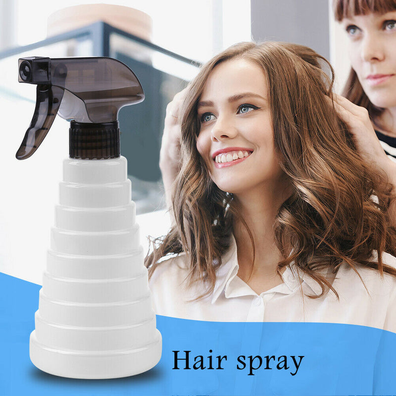400ml Hair Spray Empty Bottle Mist Sprayer Salon Barber Gadgets (White)
