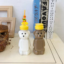250ml Cute Bear Leakproof With Lid Straw Cup Home Travel Water Bottle Cartoon