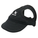 Baseball Hat Sun-shading Bucket Cap with Ear Holes For Dog Pet Cats Black XL