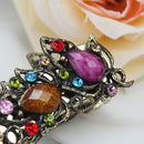 1x Elegant Crystal Rhinestone Banana Curved Hair Clip Pin Barrette Clam YGZ