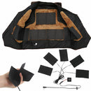 5 Pad Electric Heating Thermal Clothes Heated Jacket Outdoor Mobile Warming Gear