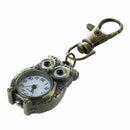 Keychain Clock Keyring Owl Shape 37x24mm G4O2