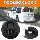 Flush Pull Slam Hatch Latch without Lock for Marine Boat RV Trailer Black