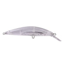 ABS Transparent Unpainted Fishing Lures 24g Hard Baits Wobblers Assemable