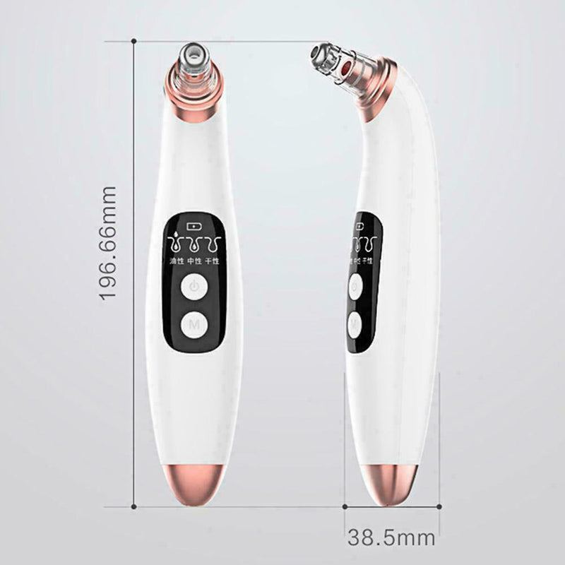 Electric Facial Skin Care Pore Blackhead Remover Cleaner Acne 6 Vacuum Suck Y9I9