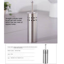 Durable Hiding Freestanding Long Toilet Brush Set with Holder Canddy Tall Handle