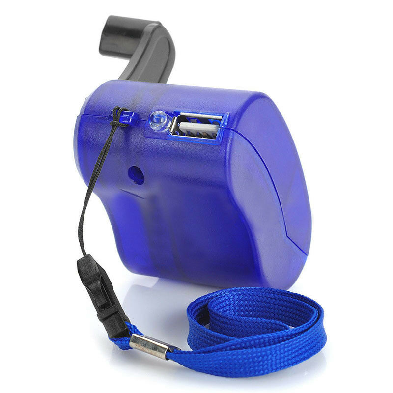 Portable Hand Crank Wind Up USB Cell Phone Emergency Charger For Camping-Hiking