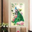 DIY Diamond Painting Flower Peafowl Cross Stitch Embroidery Mosaic Craft