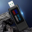 KWS-V30 6 in 1 USB Tester DC Voltage Power Timing Capacity Detector (Black)