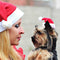 Winter Warm Pet Cat Dog Santa Claus Hat Christmas Xmas Plush Cap Decor Supply