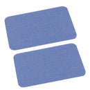 4pcs Iron Sew on Cloth Elbow Knee Repair Denim Jeans Patches Applique DIY 5X3.8"