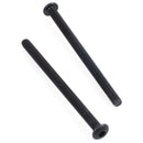 M3 x 45mm Alloy Steel Hex Socket Button Head Screws Black 20 Pcs