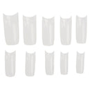 500pcs false nail tips acrylic pieces transparent color French style B1R1