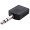 Mono 6.35mm Male Plug to Dual 6.35mm Female Socket Splitter Adapter Connect Y2Z6