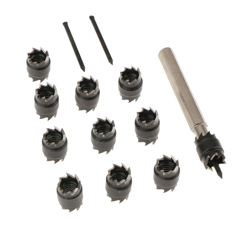 13x Double Sided 3/8'' Spot Weld Cutter HSS Drill Bit Remover Welder Cut Tool