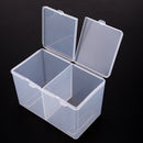 Clear Plastic Cotton Swab Box Storage Organizer Holder Cosmetic Makeup Tool A
