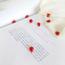 2X Strawberry Charms Handmade DIY Crafts Enamel Alloy Jewelry Making YA FT