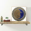 5D DIY Special Shaped Diamond Painting Moon Face Cross Stitch Mosaic Kits