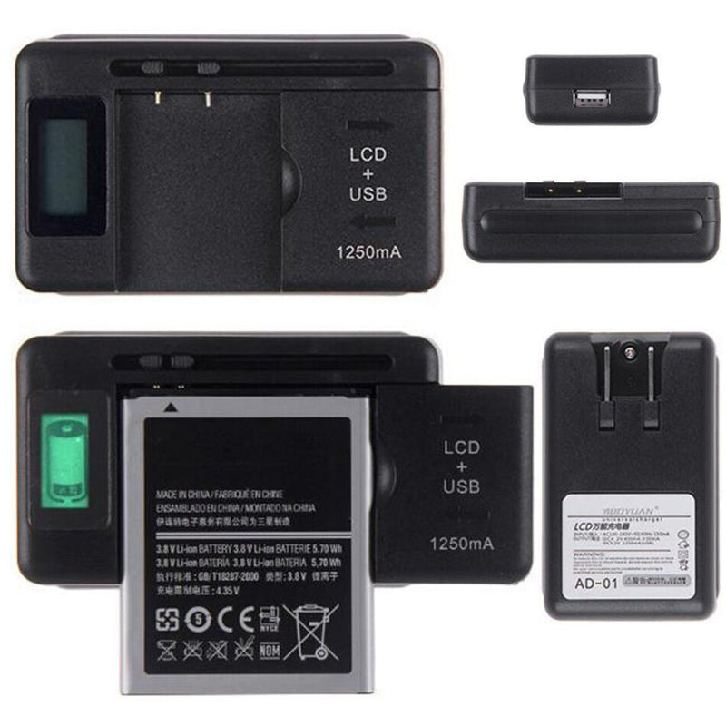 Universal LCD Indicator Screen With USB Port Mobile Battery Charger For Phones