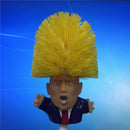 1pc Donald Trump Head Toilet Bowl Brush Funny Bathroom Plastic Cleaning Gag Gift