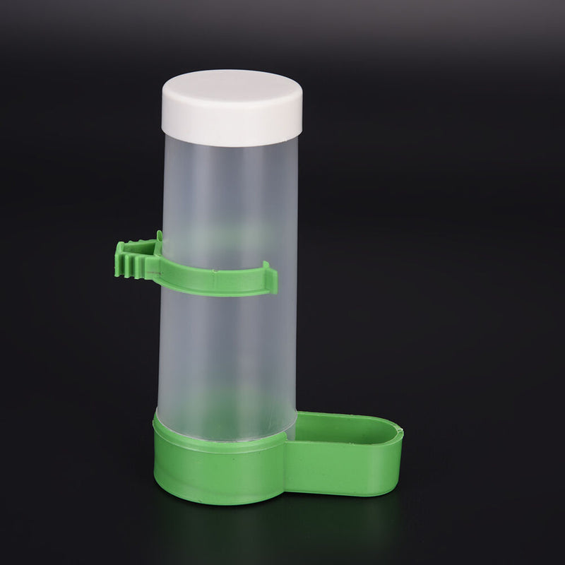 Plastic squirrel bird seed water feeder tube garden indoor outdoor green&whitJ3C