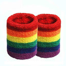 1x Rainbow Color Breathable Bracers Bracelet Badminton Running Fitness A3H3