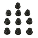 10pcs Nut Cap  Protection Shell Caps Black