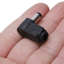 DC In-Line Plug Socket Jack Connector Male Right Angle Plug 2.1mm 5pcs R9H1