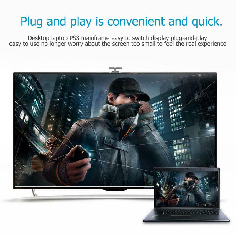 VGA to HDMI Male to Female 1080P Adapter Converter w/USB Power Supply Cable