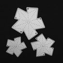3pcs Five-pointed Star Cutting Dies Stencils Scrapbook Embossing DIY Craft