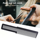 Hairdressing Carbon Anti-static Comb Wide Tooth Hair Clipper Comb (Black) A