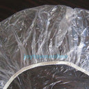 100pcs Disposable Hat One-Off Clear Elastic Hotel Home Shower Bathing Hair Cap