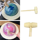 Wooden Mini Hammer Knocking Planet Cake Small Small Q3A0 Wooden Children Ha X3L9
