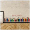 Skirting Baseboard Colourful Removable Wall Stickers Kids Room Mural Decor A8N3