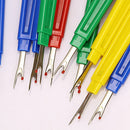 3pcs Plastic Seam Ripper Stitch Picker Unpick Thread Cutter Sewing Tool&Cap ME