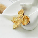 Enamel Red Cute Mushroom Brooches for Women Men's Zinc Alloy Plants Banquet