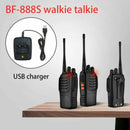 For BaoFeng Walkie Talkie UHF BF-888S 2-Way Radio 400-470MHZ 16CH W/ Charging