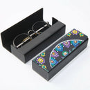 DIY Diamond Painting Leather Eyeglasses Storage Box Case Sunglasses Holder