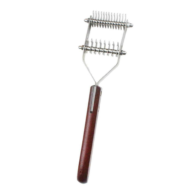 Pet Dog Cat Fur Knot Cutter Steel Remove Hair Brush Grooming Comb Rake (S) A