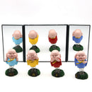 1x Car Interior Sun Visors Tri-Fold Makeup Mirror Travel Accessories ABS+Glass