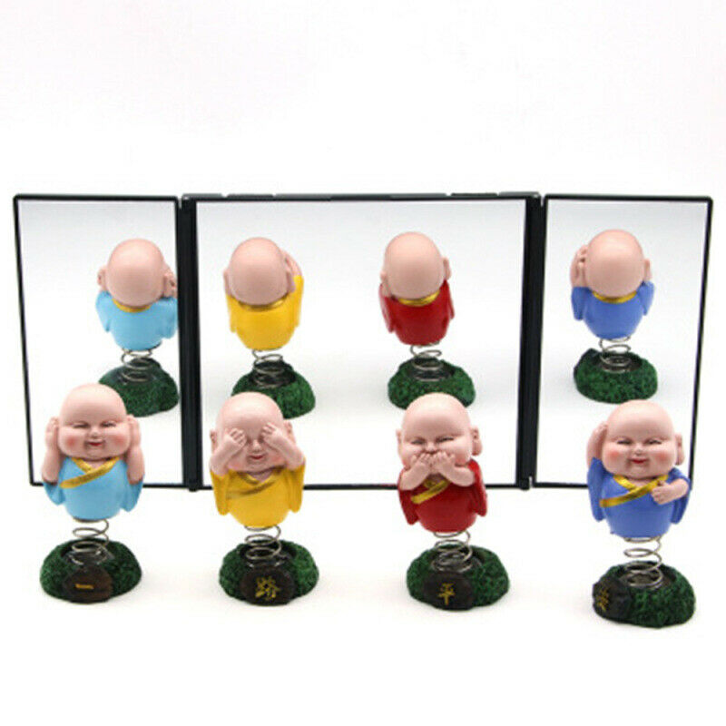 1x Car Interior Sun Visors Tri-Fold Makeup Mirror Travel Accessories ABS+Glass