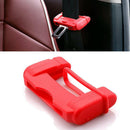 Hot Car Safty Accessories Seat Belt Buckle Clip Silicone Anti-Scratch Cover Red