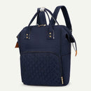 Solid Color Mommy Travel Backpacks Nylon Maternity Nappy Bags (Dark Blue) A