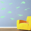 9Pcs Glow in the Dark Luminous Dinosaurs Stickers Kids Room Wall Art Decor BX