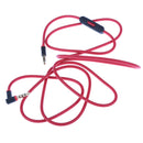 3.5mm Male to Male Right Angle Connector Cord,Audio Extension Cable In-line Mic